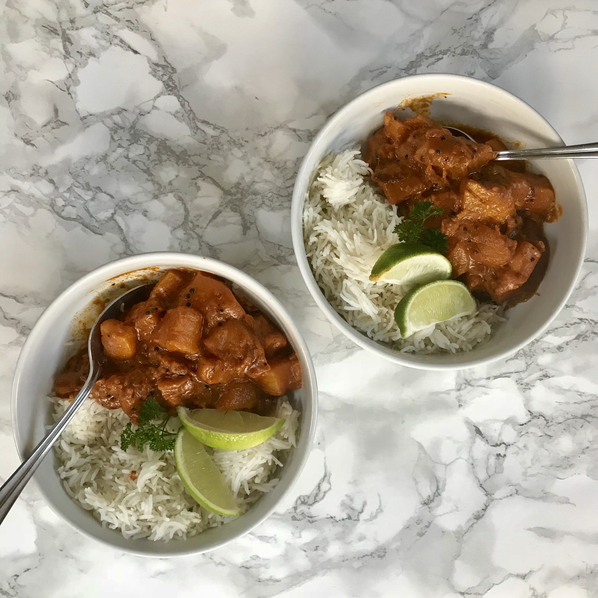 Pumpkin coconut curry