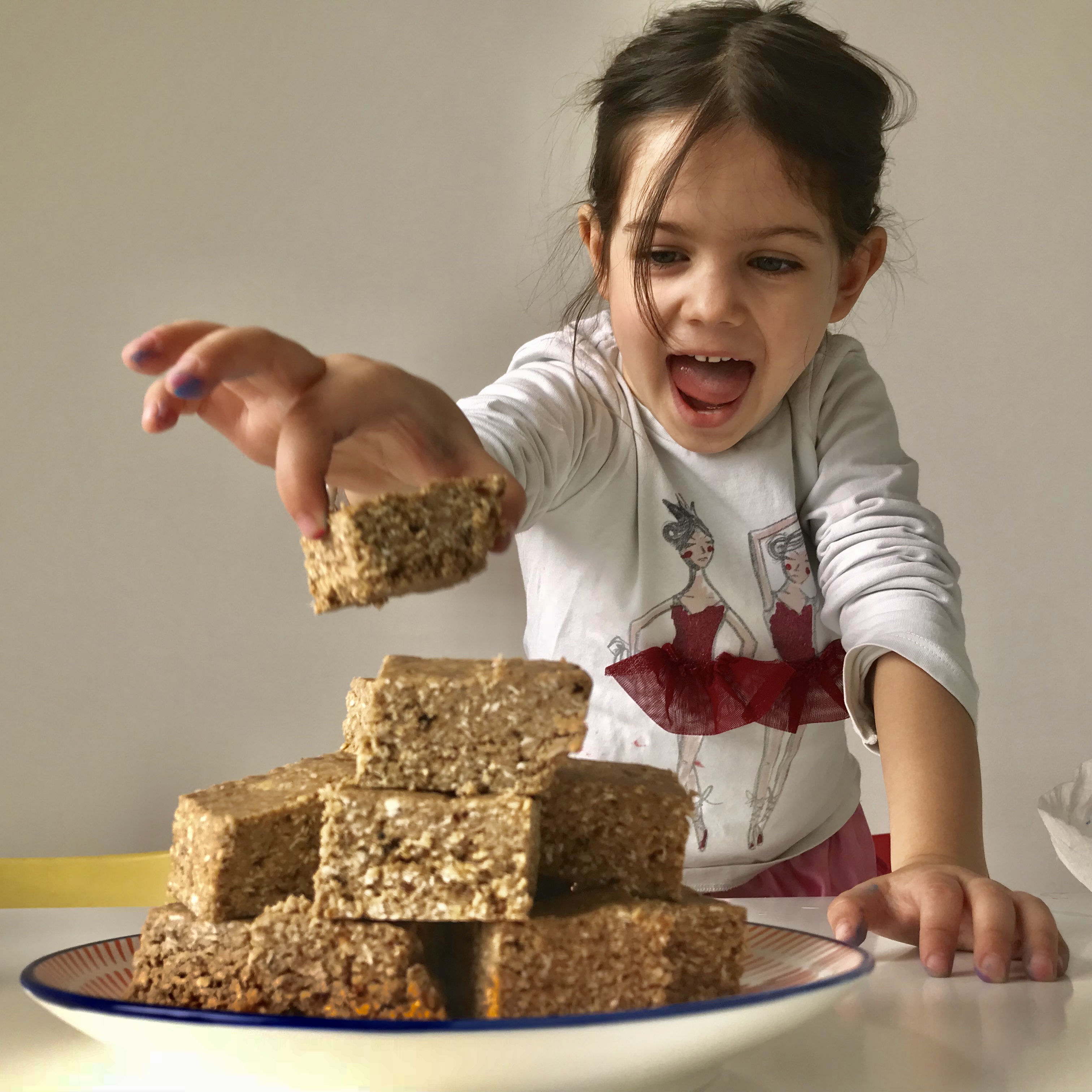 5 ingredient- oat & date bars